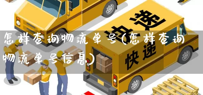 怎样查询物流单号(怎样查询物流单号信息)_https://www.senxinmaoyi.com_邮政编码_第1张