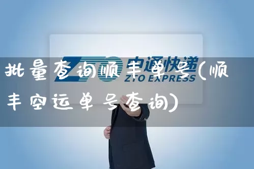 批量查询顺丰单号(顺丰空运单号查询)_https://www.senxinmaoyi.com_快递查询_第1张