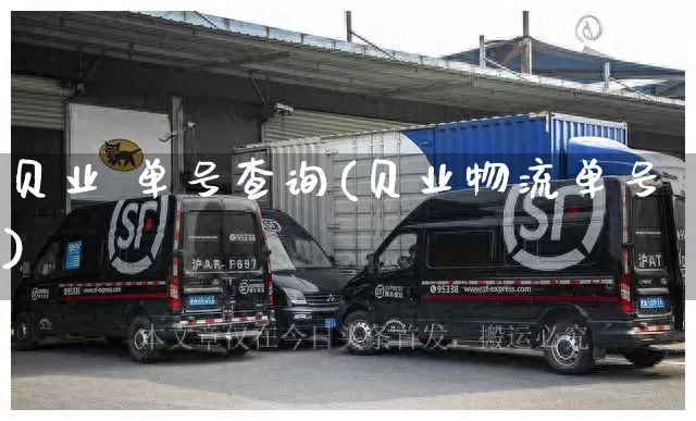 贝业 单号查询(贝业物流单号)_https://www.senxinmaoyi.com_快递查询_第1张