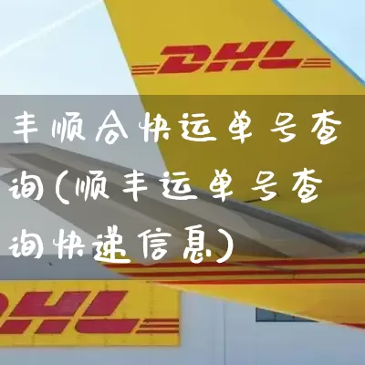 丰顺合快运单号查询(顺丰运单号查询快递信息)_https://www.senxinmaoyi.com_物流查询_第1张