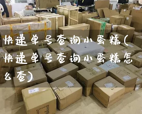 快递单号查询小蛋糕(快递单号查询小蛋糕怎么查)_https://www.senxinmaoyi.com_物流单号_第1张