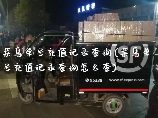 菜鸟单号充值记录查询(菜鸟单号充值记录查询怎么查)_https://www.senxinmaoyi.com_邮政编码_第1张