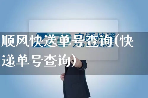 顺风快送单号查询(快递单号查询)_https://www.senxinmaoyi.com_邮政编码_第1张