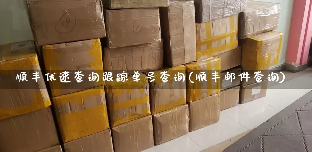 顺丰优速查询跟踪单号查询(顺丰邮件查询)_https://www.senxinmaoyi.com_邮政编码_第1张