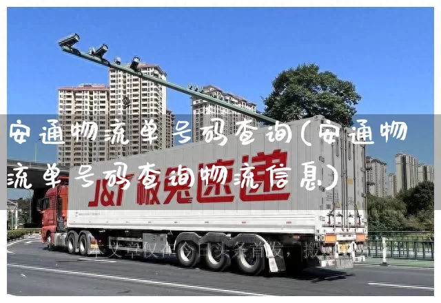 安通物流单号码查询(安通物流单号码查询物流信息)_https://www.senxinmaoyi.com_物流单号_第1张