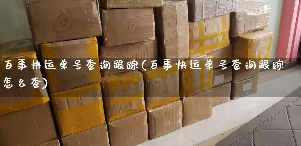 百事快运单号查询跟踪(百事快运单号查询跟踪怎么查)_https://www.senxinmaoyi.com_物流查询_第1张
