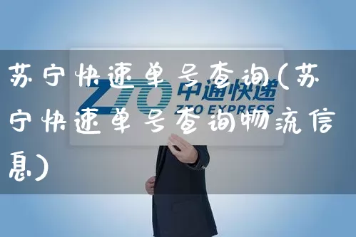 苏宁快速单号查询(苏宁快速单号查询物流信息)_https://www.senxinmaoyi.com_物流单号_第1张