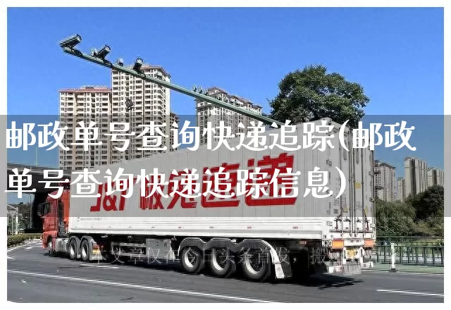邮政单号查询快递追踪(邮政单号查询快递追踪信息)_https://www.senxinmaoyi.com_物流单号_第1张