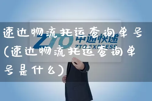 速达物流托运查询单号(速达物流托运查询单号是什么)_https://www.senxinmaoyi.com_物流单号_第1张