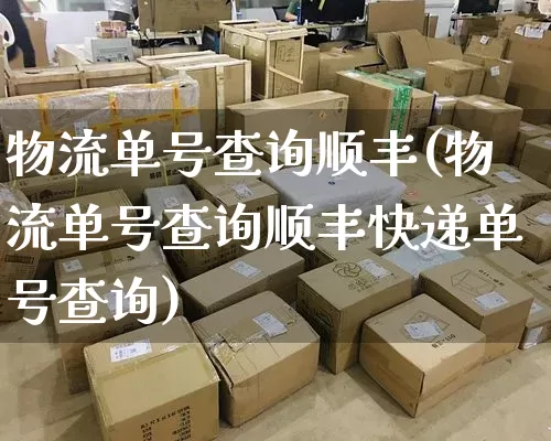 物流单号查询顺丰(物流单号查询顺丰快递单号查询)_https://www.senxinmaoyi.com_物流单号_第1张