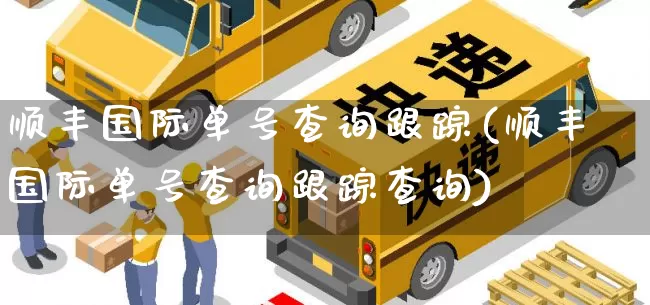 顺丰国际单号查询跟踪(顺丰国际单号查询跟踪查询)_https://www.senxinmaoyi.com_物流查询_第1张