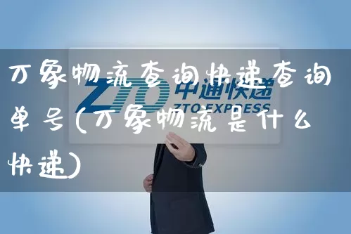 万象物流查询快递查询单号(万象物流是什么快递)_https://www.senxinmaoyi.com_物流单号_第1张