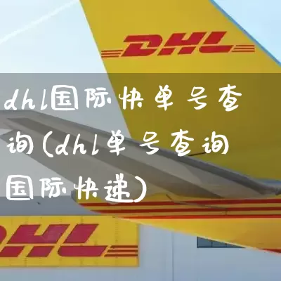 dhl国际快单号查询(dhl单号查询国际快递)_https://www.senxinmaoyi.com_邮政编码_第1张