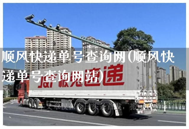 顺风快递单号查询网(顺风快递单号查询网站)_https://www.senxinmaoyi.com_物流单号_第1张