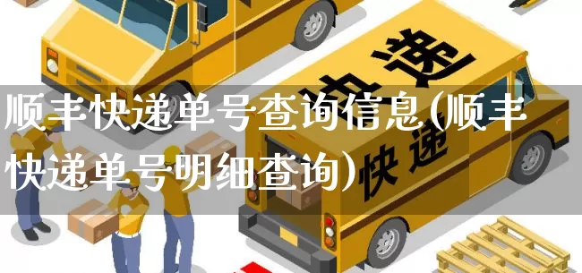顺丰快递单号查询信息(顺丰快递单号明细查询)_https://www.senxinmaoyi.com_快递查询_第1张