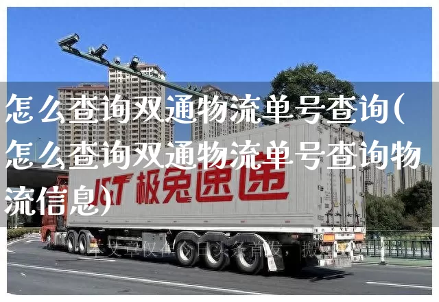 怎么查询双通物流单号查询(怎么查询双通物流单号查询物流信息)_https://www.senxinmaoyi.com_物流单号_第1张