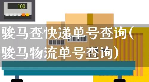 骏马查快递单号查询(骏马物流单号查询)_https://www.senxinmaoyi.com_物流单号_第1张