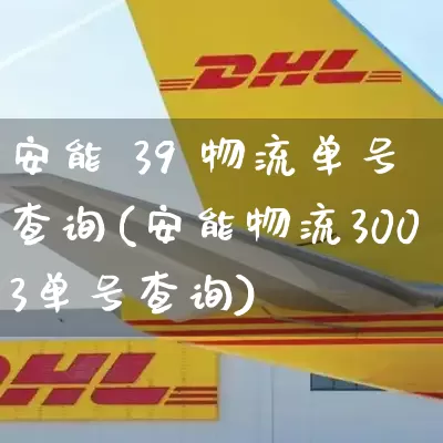安能 39 物流单号查询(安能物流3003单号查询)_https://www.senxinmaoyi.com_物流单号_第1张