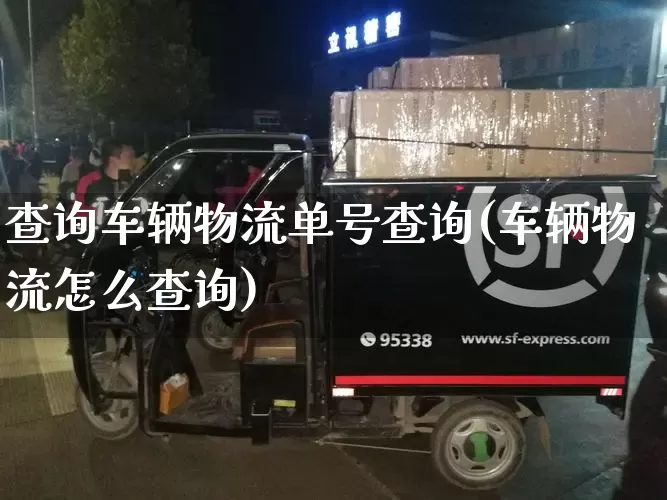 查询车辆物流单号查询(车辆物流怎么查询)_https://www.senxinmaoyi.com_快递查询_第1张