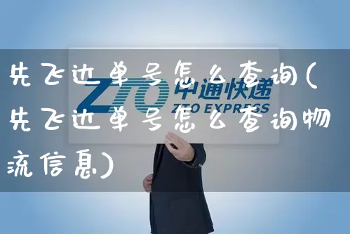 先飞达单号怎么查询(先飞达单号怎么查询物流信息)_https://www.senxinmaoyi.com_物流查询_第1张
