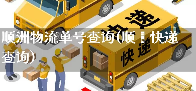 顺洲物流单号查询(顺肀快递查询)_https://www.senxinmaoyi.com_物流单号_第1张