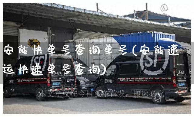 安能快单号查询单号(安能速运快递单号查询)_https://www.senxinmaoyi.com_物流查询_第1张
