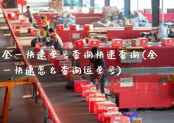 全一快递单号查询快速查询(全一快递怎么查询运单号)_https://www.senxinmaoyi.com_邮政编码_第1张