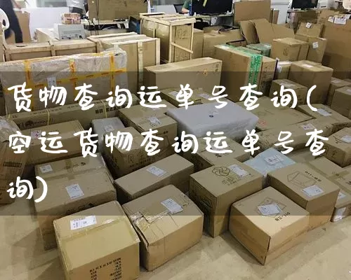 货物查询运单号查询(空运货物查询运单号查询)_https://www.senxinmaoyi.com_快递查询_第1张