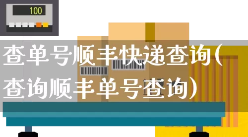 查单号顺丰快递查询(查询顺丰单号查询)_https://www.senxinmaoyi.com_物流单号_第1张