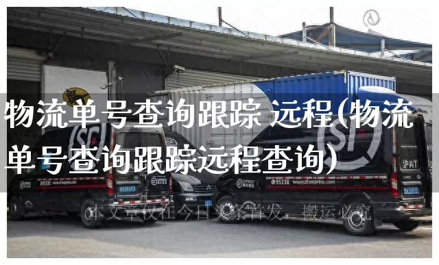 物流单号查询跟踪 远程(物流单号查询跟踪远程查询)_https://www.senxinmaoyi.com_邮政编码_第1张