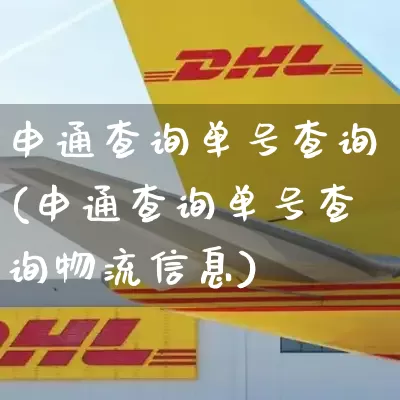 申通查询单号查询(申通查询单号查询物流信息)_https://www.senxinmaoyi.com_物流单号_第1张