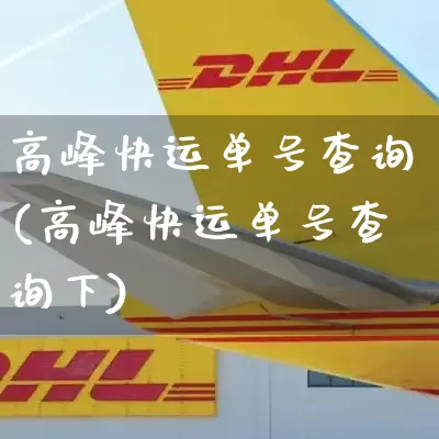 高峰快运单号查询(高峰快运单号查询下)_https://www.senxinmaoyi.com_物流单号_第1张