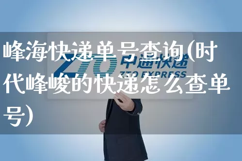 峰海快递单号查询(时代峰峻的快递怎么查单号)_https://www.senxinmaoyi.com_物流单号_第1张